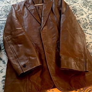 Brown Leather 40L Sport Jacket
